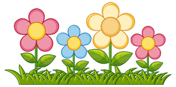istock Vibrant flowers in a lush green garden 2193047986