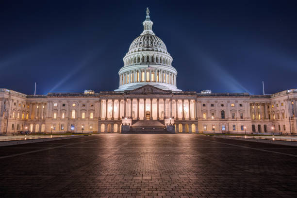 istock The U.S. Capitol Building at night 2193050000