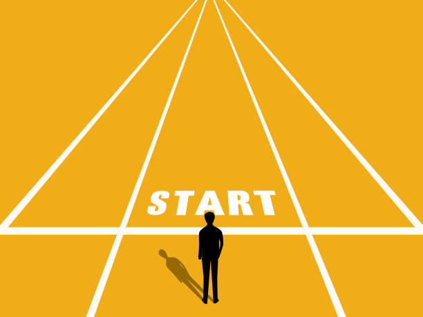 istock Start a new journey and future vision concept. Businessman traveling on the big road 2193058091