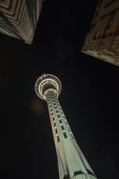 istock Skytower Auckland at night 2193065552