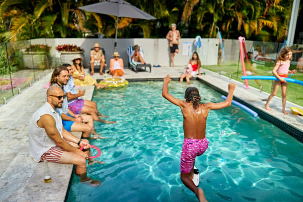 istock Pool party in Byron Bay back yard 2193068346