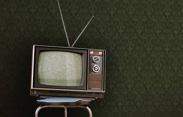 istock Television Vintage in retro room 2193070312