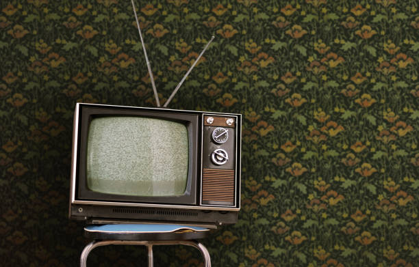 istock Television Vintage in retro room 2193070322