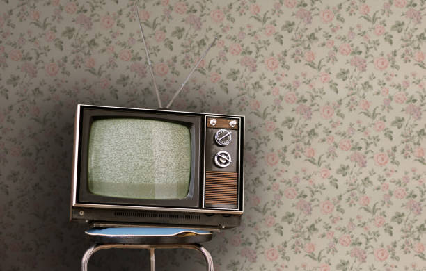 istock Television Vintage in retro room 2193070323