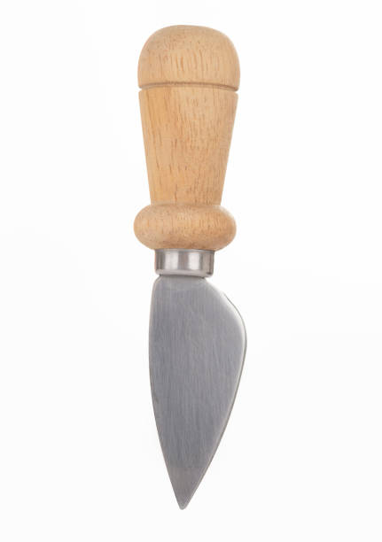 istock Cheese knife with wooden handle, isolated on white background 2193070468