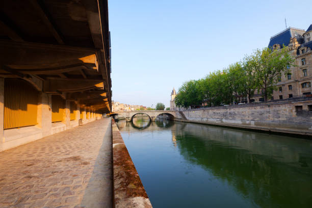 istock Saint Michel quay and Seine river 2193074489