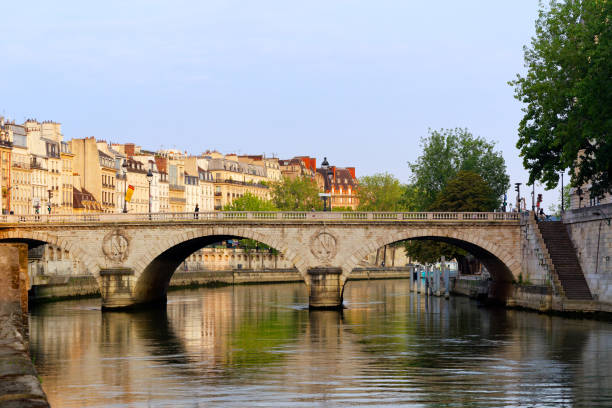 istock Saint-Michel bridge and Seine river quay 2193074627
