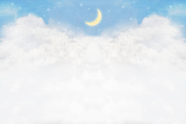istock crescent moon and the clouds  in the night sky background illustration 2193083078
