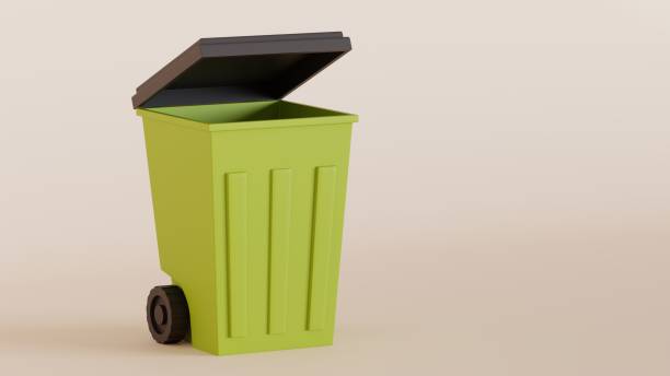 istock 3d eco recycle trash bin on isolated background with space for copy 2193085603
