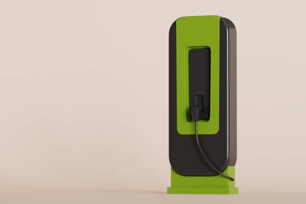 istock Electric car charger 3d illustration on isolated background with space copy 2193085627