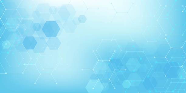 istock Modern health care abstract background with lines, dots and hexagons. Medical innovation banner template concept. Vector illustration. 2193088903