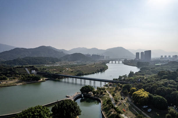 istock A city building by a river 2193090064