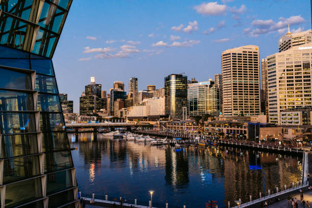 istock Darling Harbor In Sidney In Australia At Sunset 2193092117