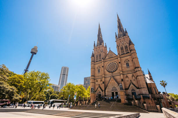 istock Saint Mary's Cathedral In Sydney In Australia 2193092509