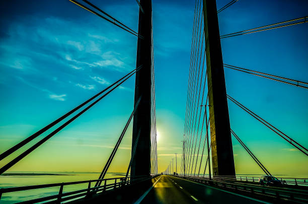 istock A bridge with a beautiful blue sky in the background 2193097008