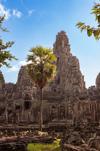 istock Bayon temple, ancient temple ruins in Cambodia 2193107687