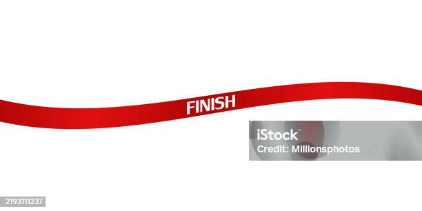 Blue Finish Line Ribbon Finish Line Ribbon Finish Line Banner Stock Illustration - Download ...