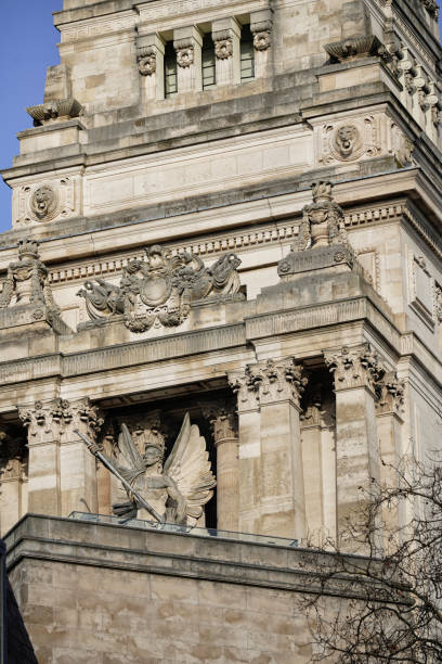 istock Beaux-Arts Architectural Design Style; Trinity Square London Tower Hill EC3; Old Headquarters of the Port of London Authority (PLA) classical Building features, Tower Hamlets 2193116180