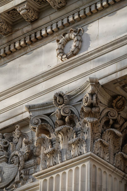 istock Beaux-Arts Design, Beaux-Arts Architectural Style Building, Trinity Square London Corinthian columns (The Old Headquarters of the Port of London Authority (PLA) Building) 2193116222