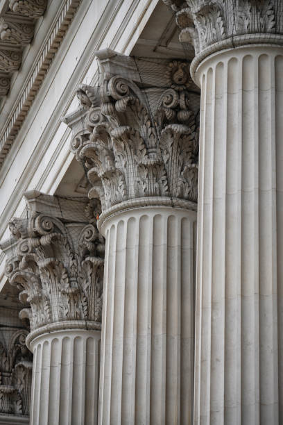 istock Beaux-Arts Design, Beaux-Arts Architectural Style Building, Trinity Square London Corinthian columns (The Old Headquarters of the Port of London Authority (PLA) Building) 2193116225