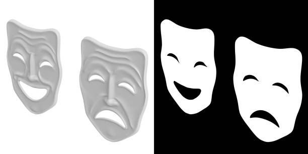 istock Comedy and Tragedy Theater Masks 2193120396