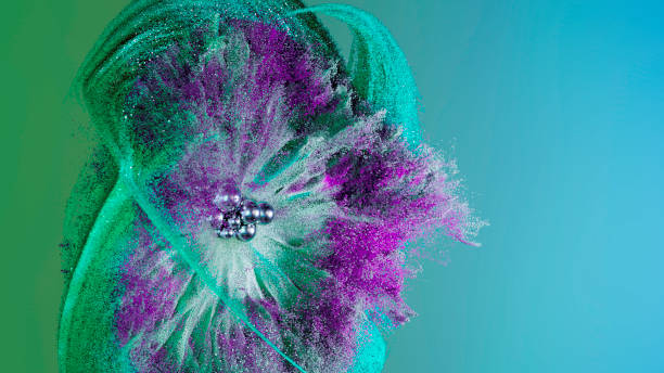 istock Colorful particle explosion, looking forward, futuristic concept 2193121775