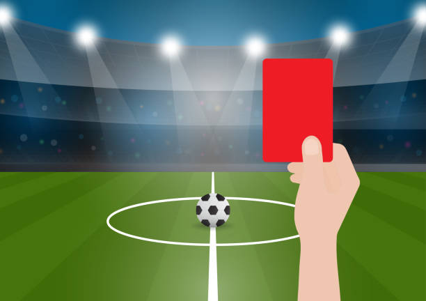 istock Hand Holding Red Card for Football Match. 2193123166