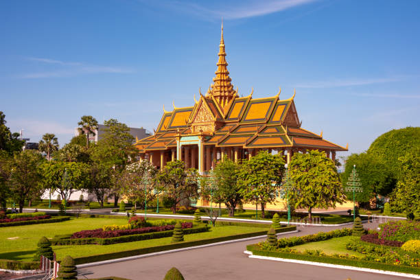 istock Royal palace in Phnom Penh city, Cambodia 2193124721