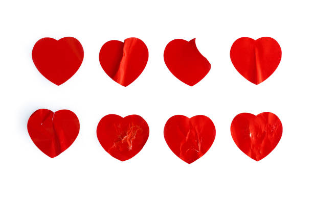 istock Group of heart shape on white background 2193133415