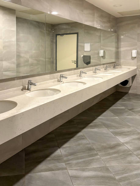 istock Public restroom toilet, bathroom 2193134756