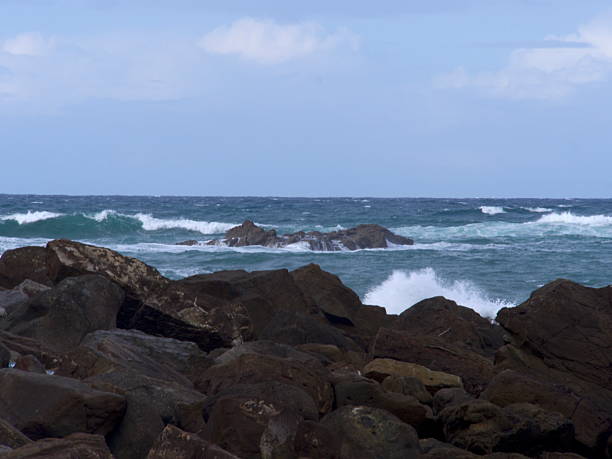 istock Rocky coast beaten by waves in the Atlantic Ocean. 2193138130