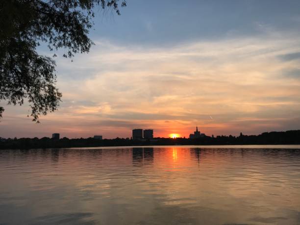 istock Sunset Serenade at Herastrau Park 2193143127