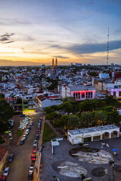 istock Villahermosa cityscape at sunset 2193146038