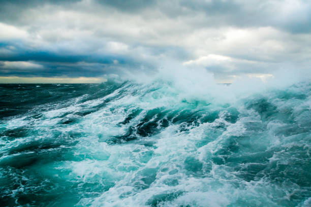 istock A storm in the ocean. Storm waves in the open ocean. 2193147350