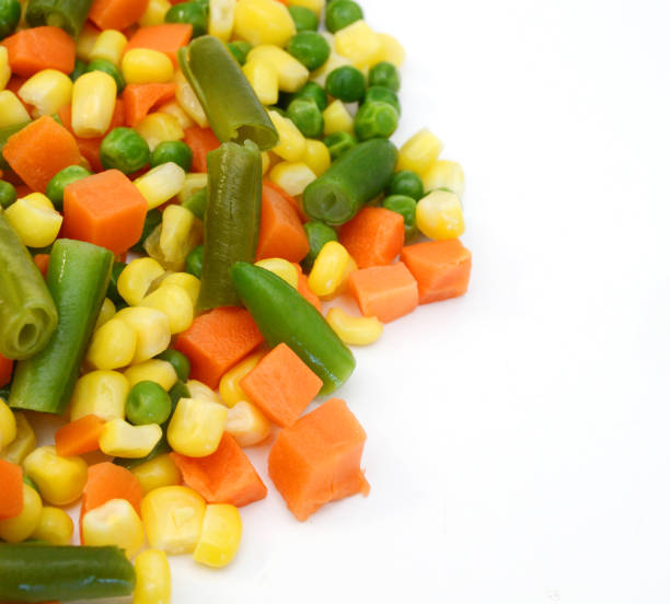 istock Fresh mixed vegetables on white. Golden mix. 2193151585