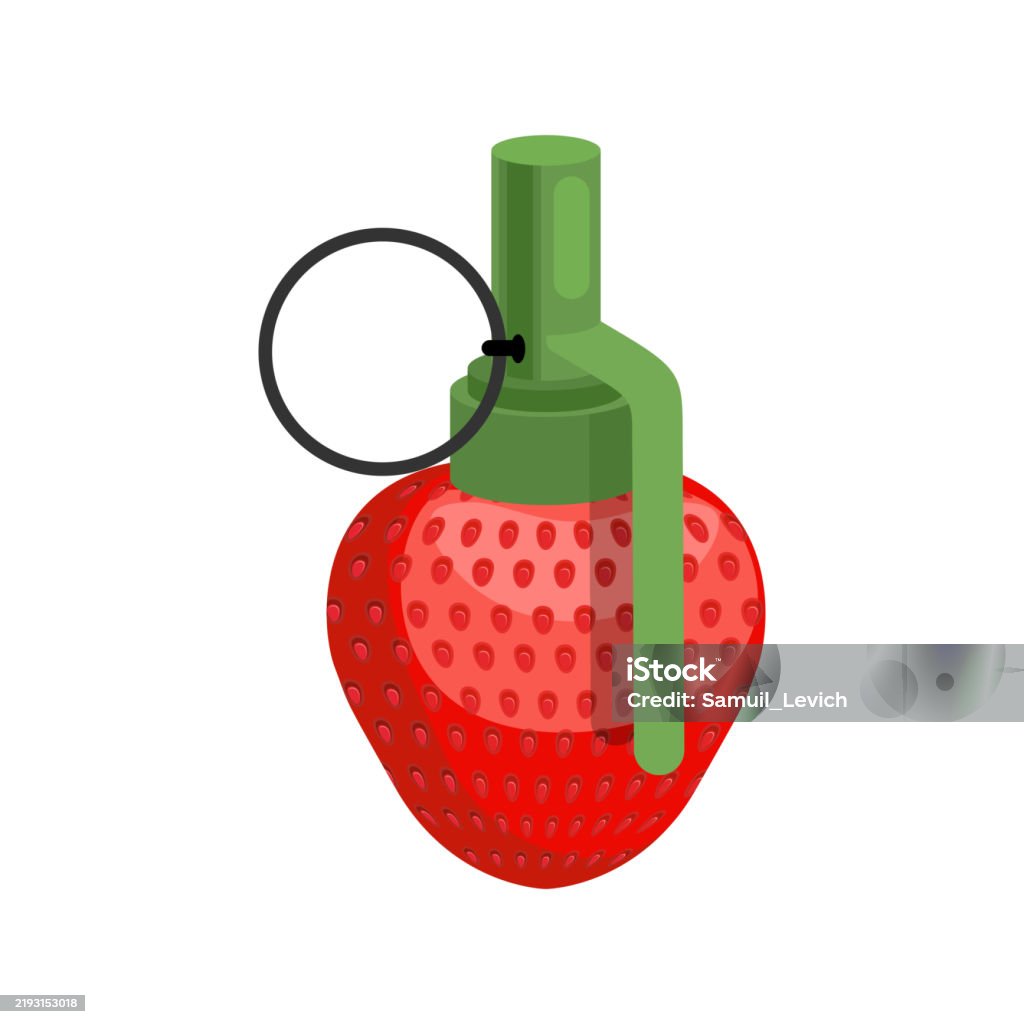 Exploding Strawberry Drawing Strawberry Grenade Fruit Explosion Strawberry Juice Explosive Juice ...