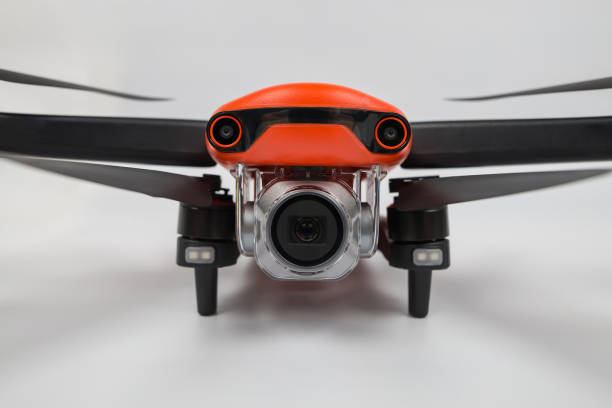 istock black drone on a white isolated background.Front view. Close-up 2193154484