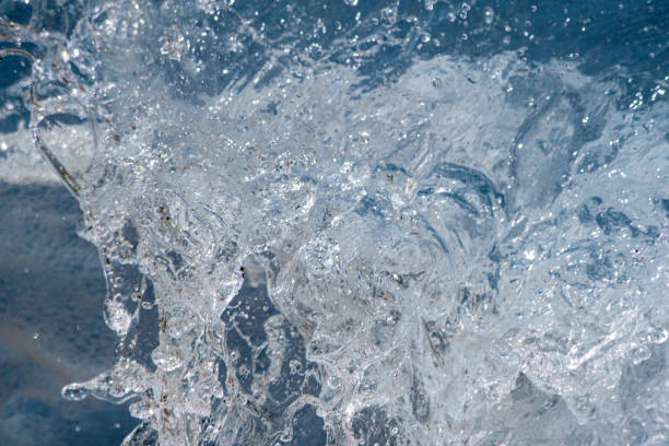 A wave of crystal clear water.