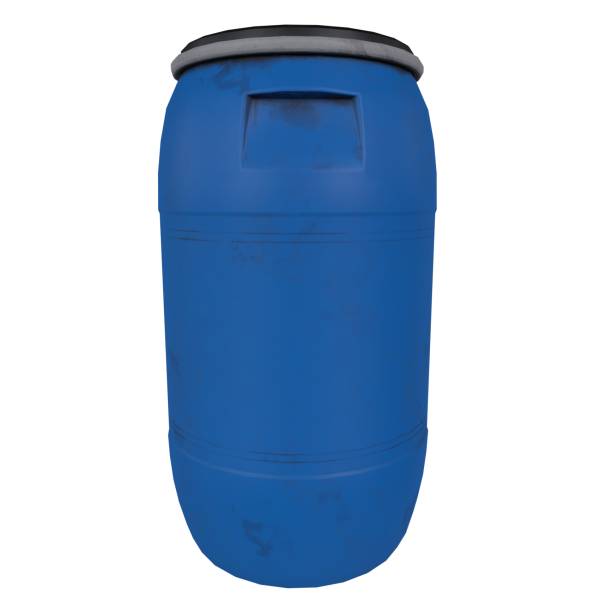 istock Blue plastic barrel designed for storage and transportation of various materials 2193164363