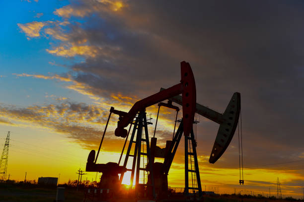 istock Oil pump industry equipment factory 2193170178