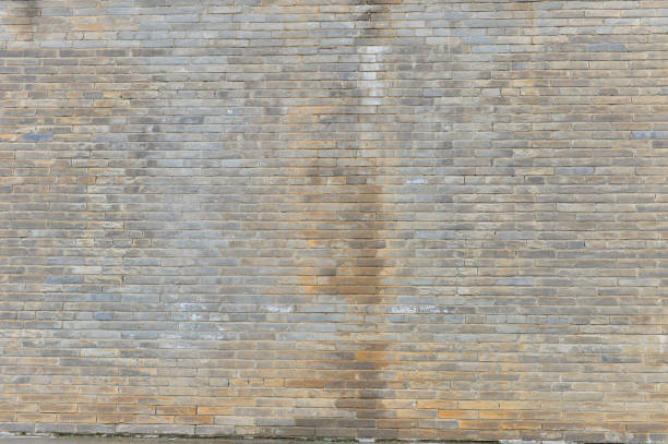 Red grunge brick wall, abstract background texture with old dirty and vintage style pattern