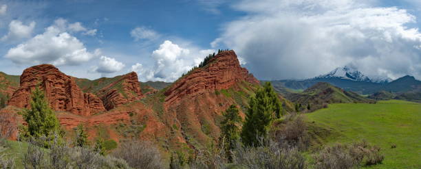 istock Red rocks near Issyk-Kul 2193179235