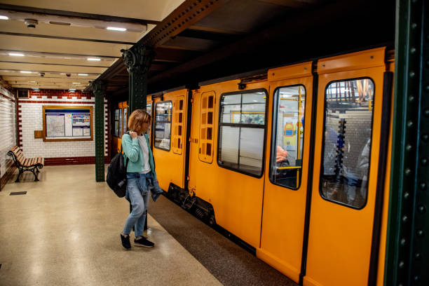 istock A solo female traveler using a Metro public transportation in Budapest 2193180208