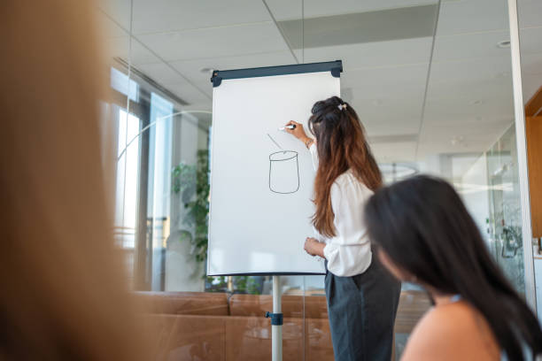 istock Middle Eastern Businesswoman Leading Office Team Building Activity 2193180229