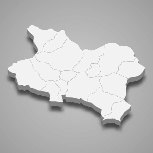 istock 3d isometric map of Manisa is a province of Turkey 2193185321
