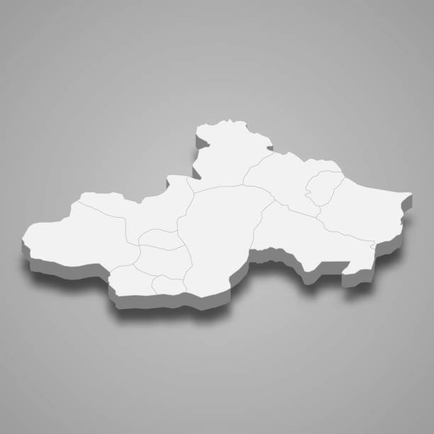 istock 3d isometric map of Tokat is a province of Turkey 2193185385