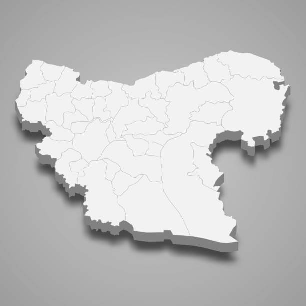 istock 3d isometric map of Aleppo is a province of Syria 2193185386