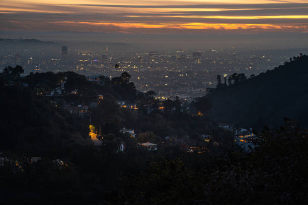 istock Los Angeles skyline, View of Downtown LA at Night 2193190944