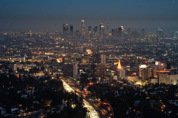 istock Los Angeles skyline, View of Downtown LA at Night 2193190949