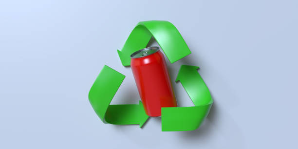 istock Recycling icon with recycle material soda can. 2193194396